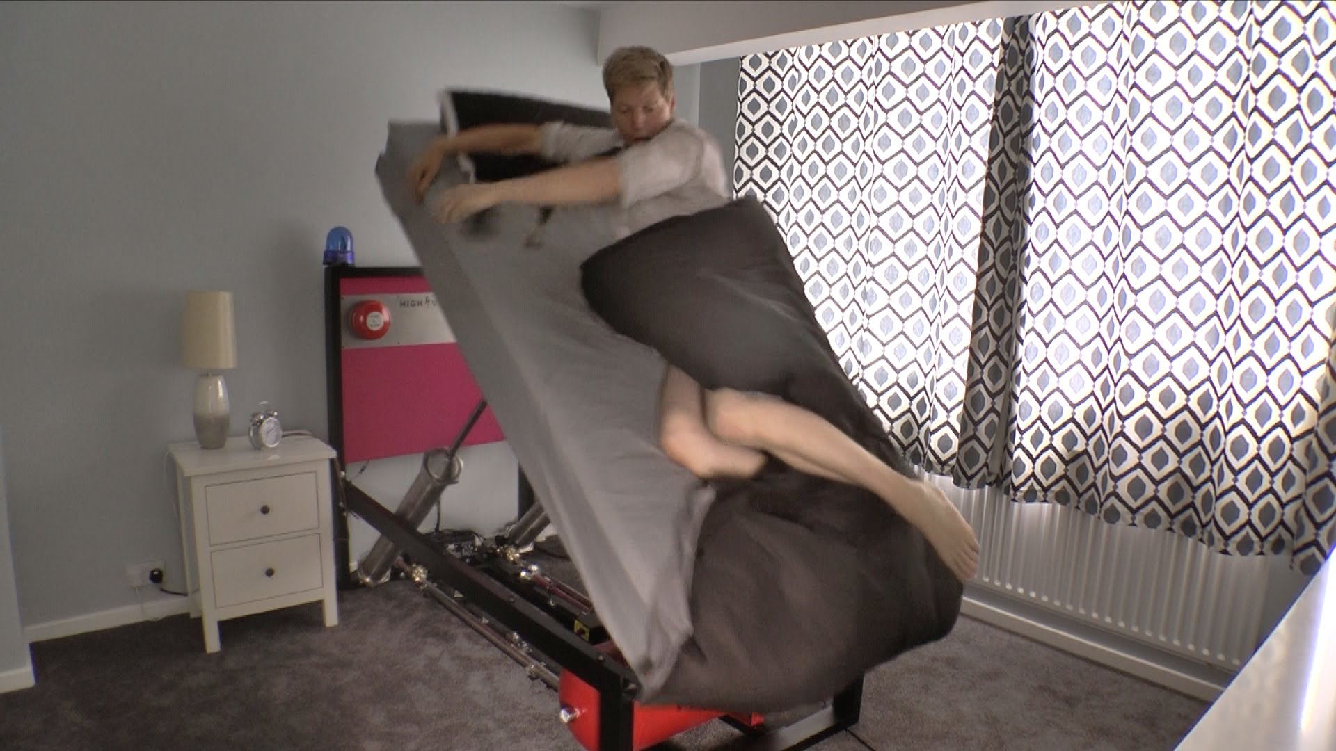 This Insane Bed Actually LAUNCHES You Into The Air In The Morning