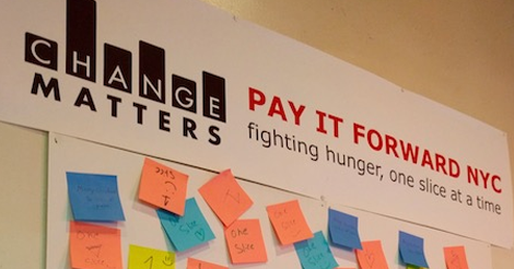 NYC Pizzeria Is Feeding The Hungry One Post-It Note At A Time