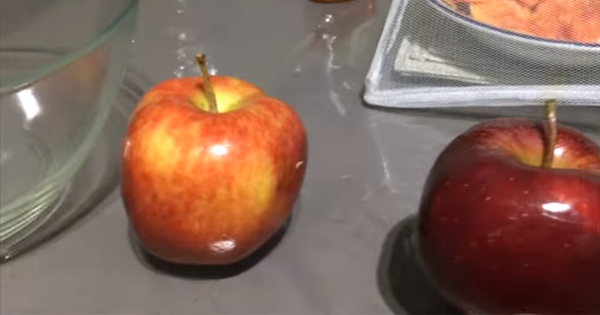 He Pours Boiled Water Over A Shiny Apple. What Happens Next Will Make You SICK!
