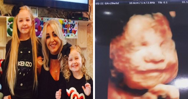 An Ultrasound Reveals That Her Unborn Daughter Smiles Every Time She Hears Her Big Sister