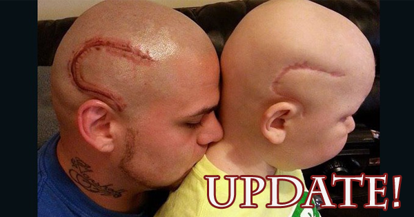The Father Of A Son With Brain Cancer Gets A Tattoo To Support His Son. 6 Months Later, His Son Is Supporting Him.
