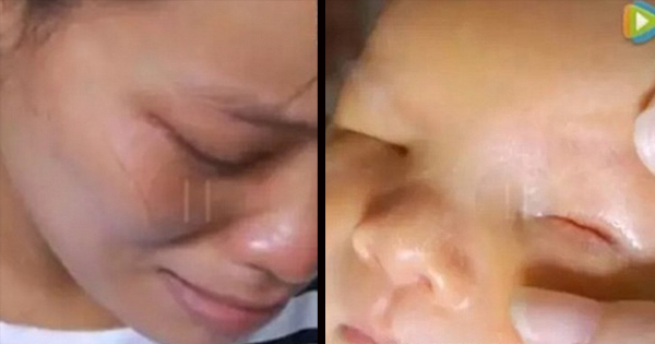Woman Is Devastated The Moment Her Newborn Son Opens His Eyes