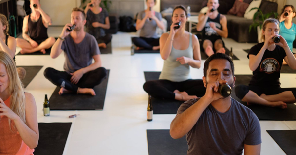 You Can Now Learn How To Practice Yoga While Drinking Beer
