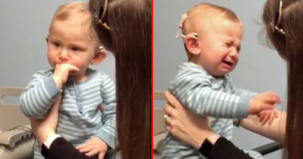 When This Baby Hears His Mom