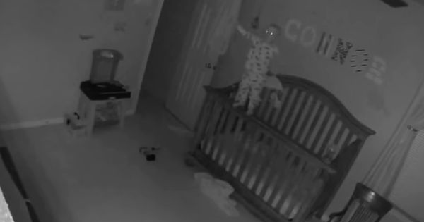 In The Middle Of The Night, Baby Boy Suddenly Stands Up On His Crib
