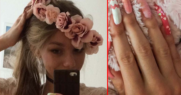 After Letting Her Nails Grow For So Long, This Teen Finds Herself Completely Useless.