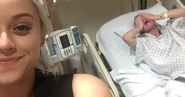 Woman Takes A Smirking Selfie While Her Sister Struggles With Labor Pain In The Background