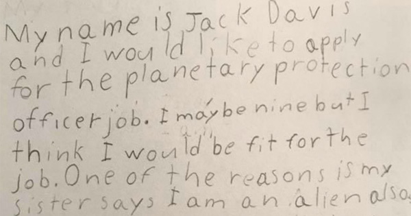 9-Year-Old Boy Writes To NASA Hoping For A Job And Gets An Amazing Reply