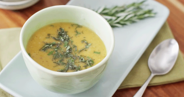 Creamy Dairy-Free Sweet Potato Soup Recipe