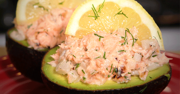 Quick and Easy Salmon-Stuffed Avocados