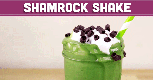 Make Your Own HEALTHY Shamrock Shake!